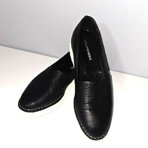 Black and White Classic Loafers Flats